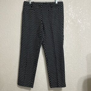 ANN TAYLO PETITE Black and White CAPRIS